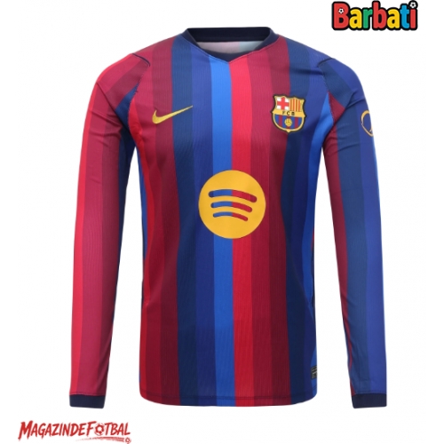 Barcelona Tricou Fotbal Replică 2026-27 Barbati Acasa Mâneci Lungi Barcelona Tricou Fotbal Replică 2026-27 Barbati Acasa Mâneci Lungi